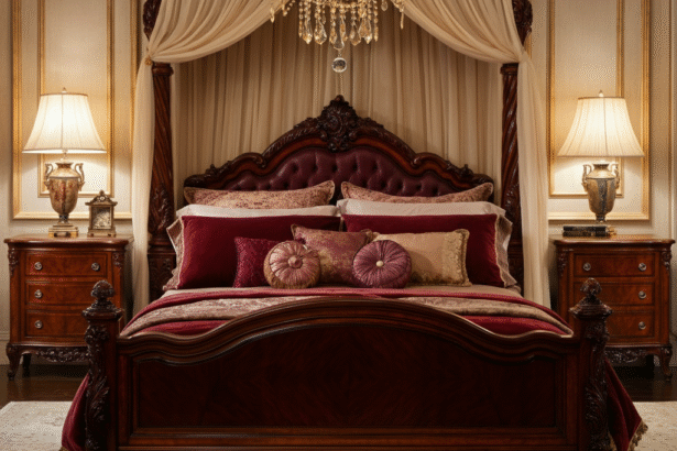 Hand-carved Grand bhapps login Bedroom Set with Video