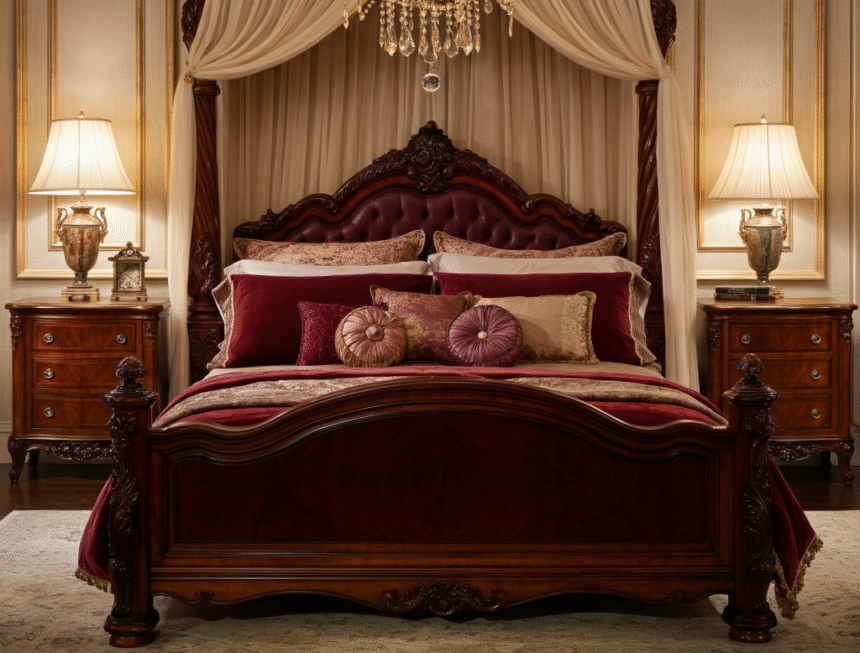 Hand-carved Grand bhapps login Bedroom Set with Video